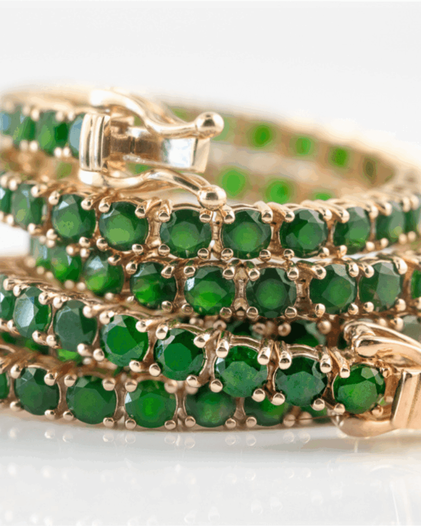 Imperial Green Jade Tennis Bracelet