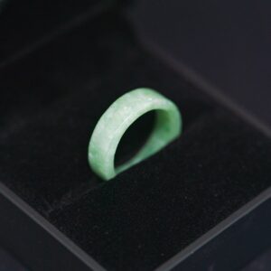 Ring - Green Flat Jade Band Ring