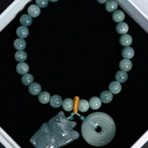 Lucky Cat Jade Bracelet