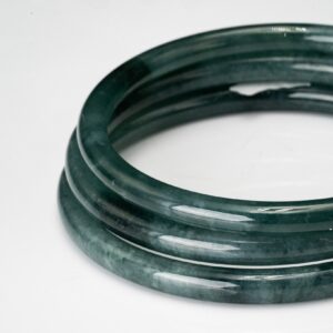 Dark Blue Water Jade Bangles