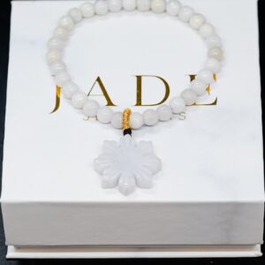 White Filipino Sun Jade Bracelet