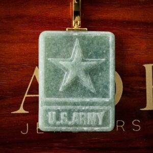 U.S Army Green Jade Pendant