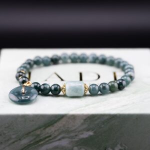 Golden Harmony Donut Jade bracelet