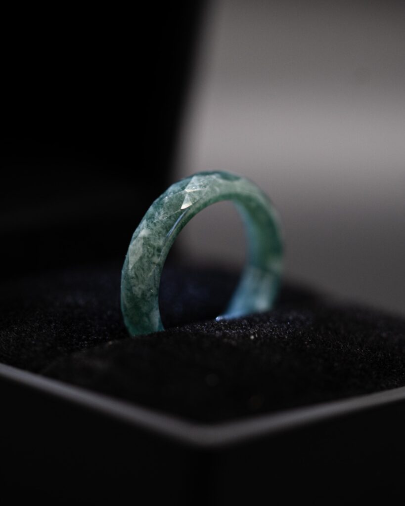 Ring - Diamond Cut Blue Water