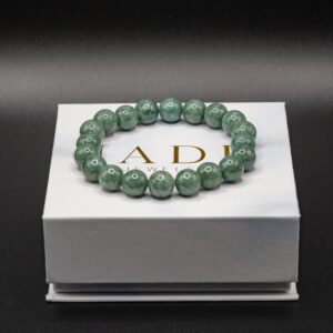 Full Beaded Green Jade Bracelet