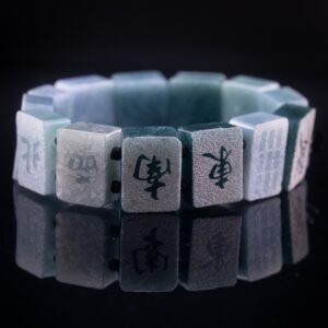 Blue Jade Mahjong Bracelet