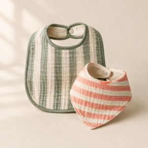 Sunday Stripe Bib Set